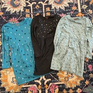 Three long sleeve dresses